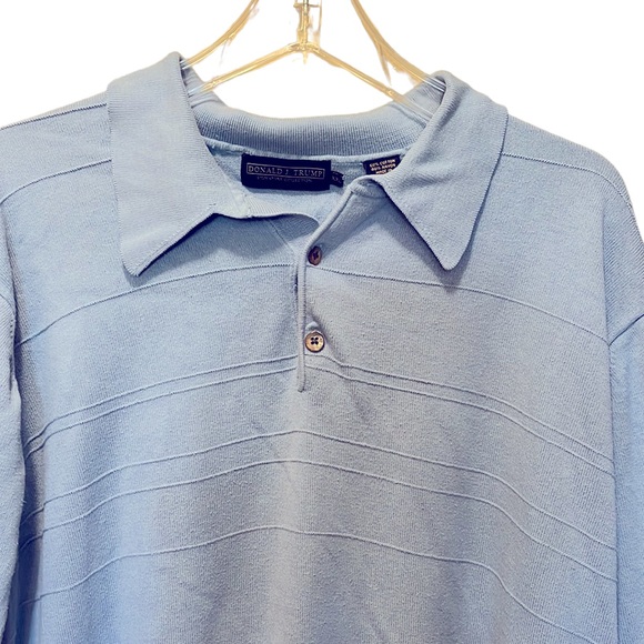 DONALD J. TRUMP Long Sleeve Polo Shirt~XXL - Picture 4 of 6